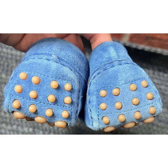 M Gemi The Felize Suede Moccasin Leather Loafers Driving Shoes Blue 39 - Picture 7 of 9